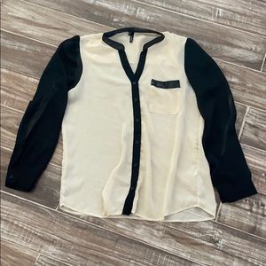 Black and White long sleeve shirt